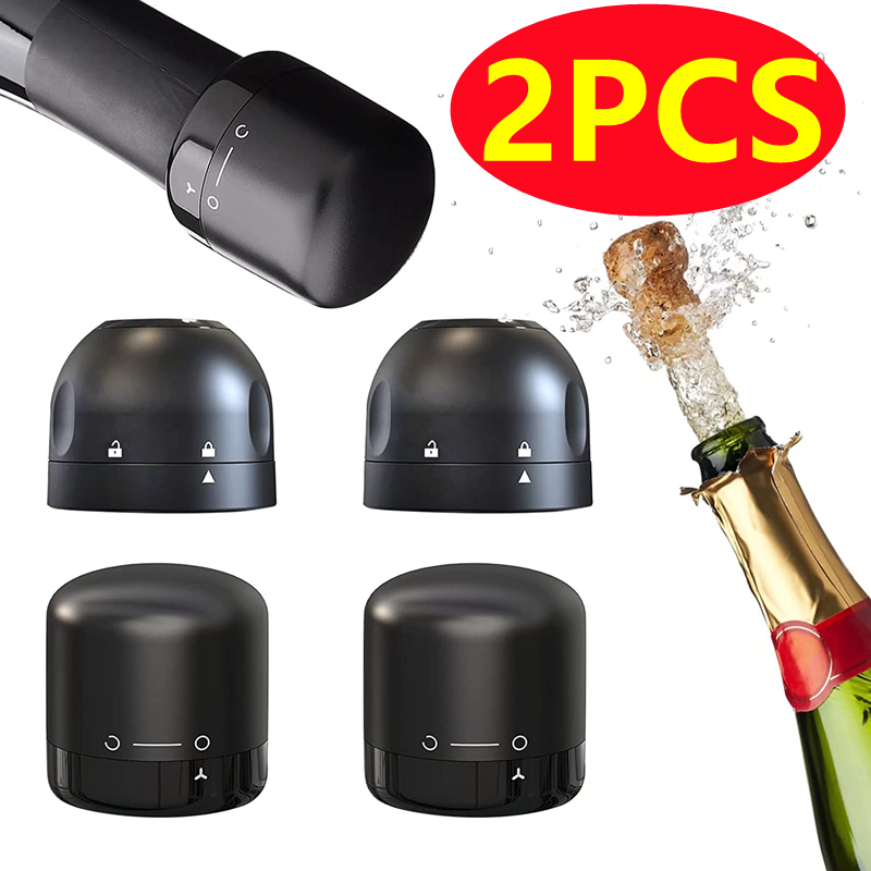 New 2PCS Vacuum Red Wine Bottl - Wine Preservation Pump 评论和价格