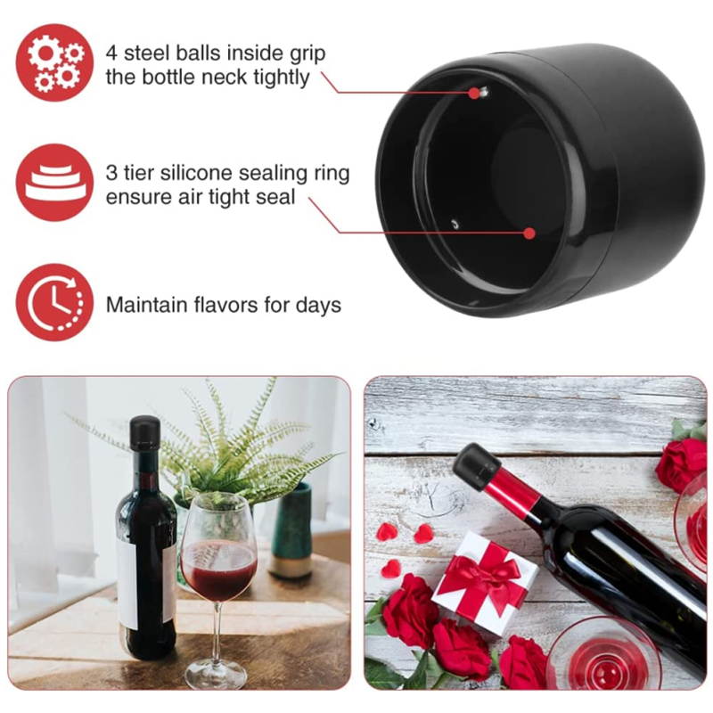 New 2PCS Vacuum Red Wine Bottl - Wine Preservation Pump 评论和价格