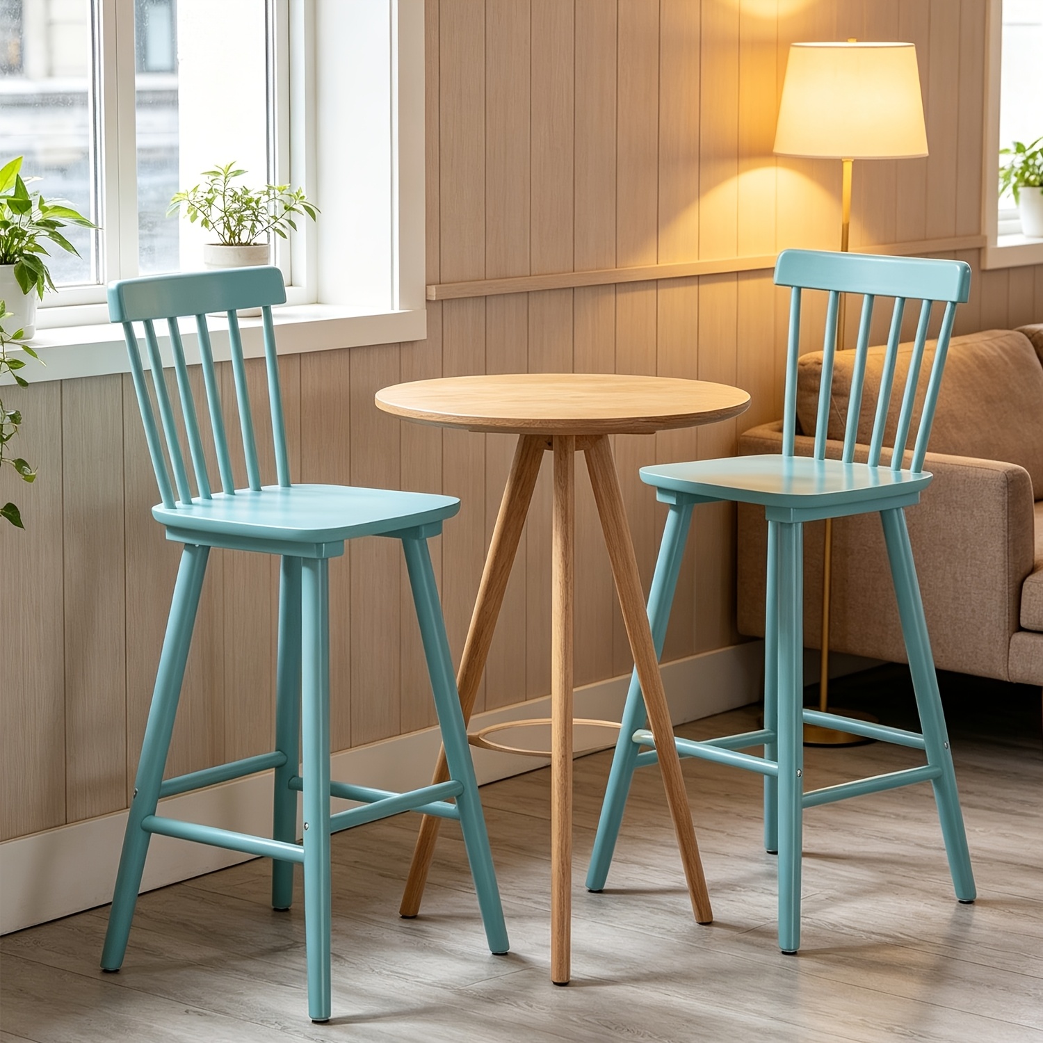 Bar Stools Set of 2, 26 Inch C - Home Bar And Counter 评论和价格