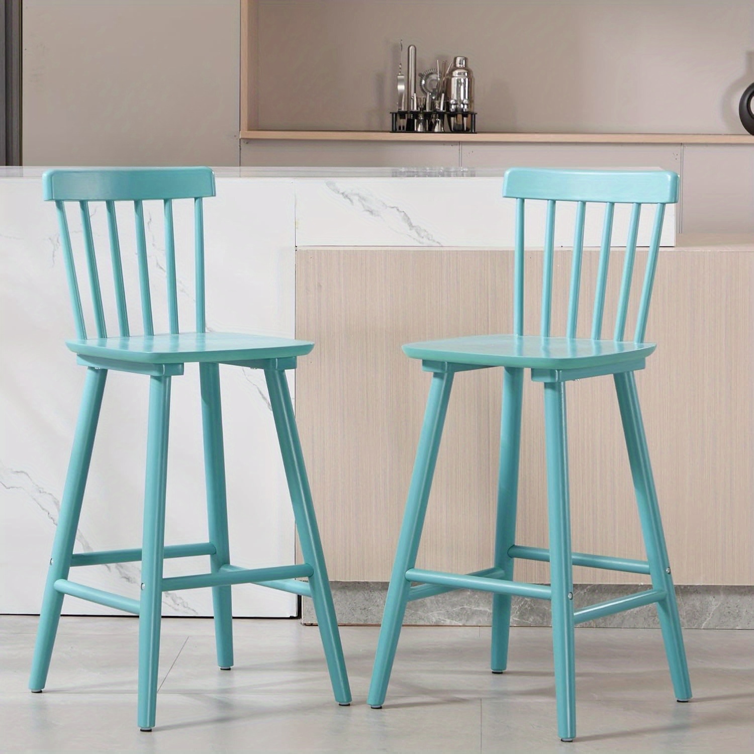 Bar Stools Set of 2, 26 Inch C - Home Bar And Counter 评论和价格