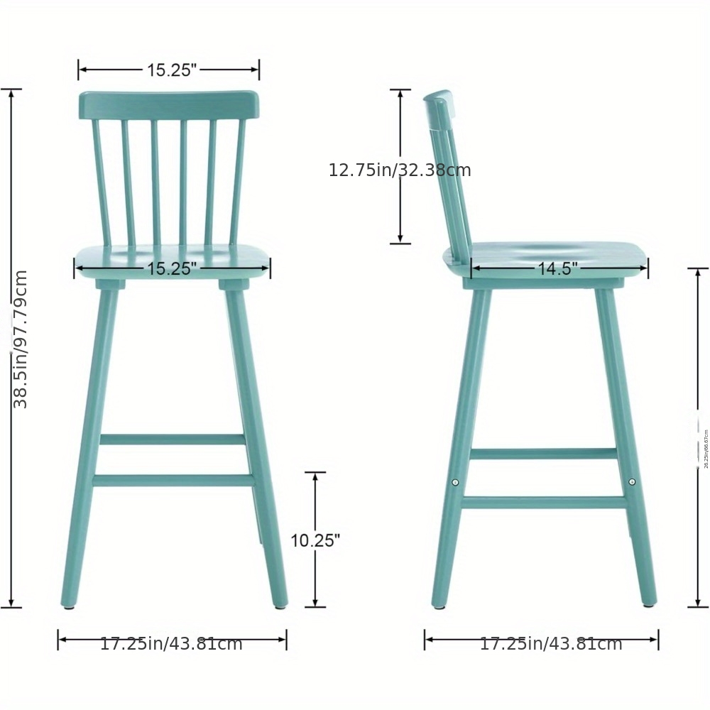 Bar Stools Set of 2, 26 Inch C - Home Bar And Counter 评论和价格