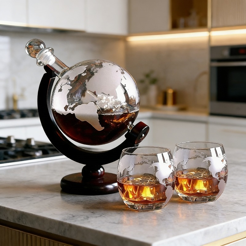Creative Globe Decanter Set wi - Decanter Globe Set 评论和价格