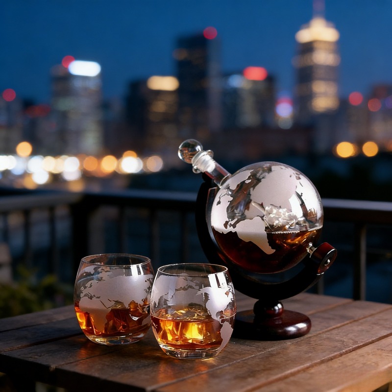 Creative Globe Decanter Set wi - Decanter Globe Set 评论和价格