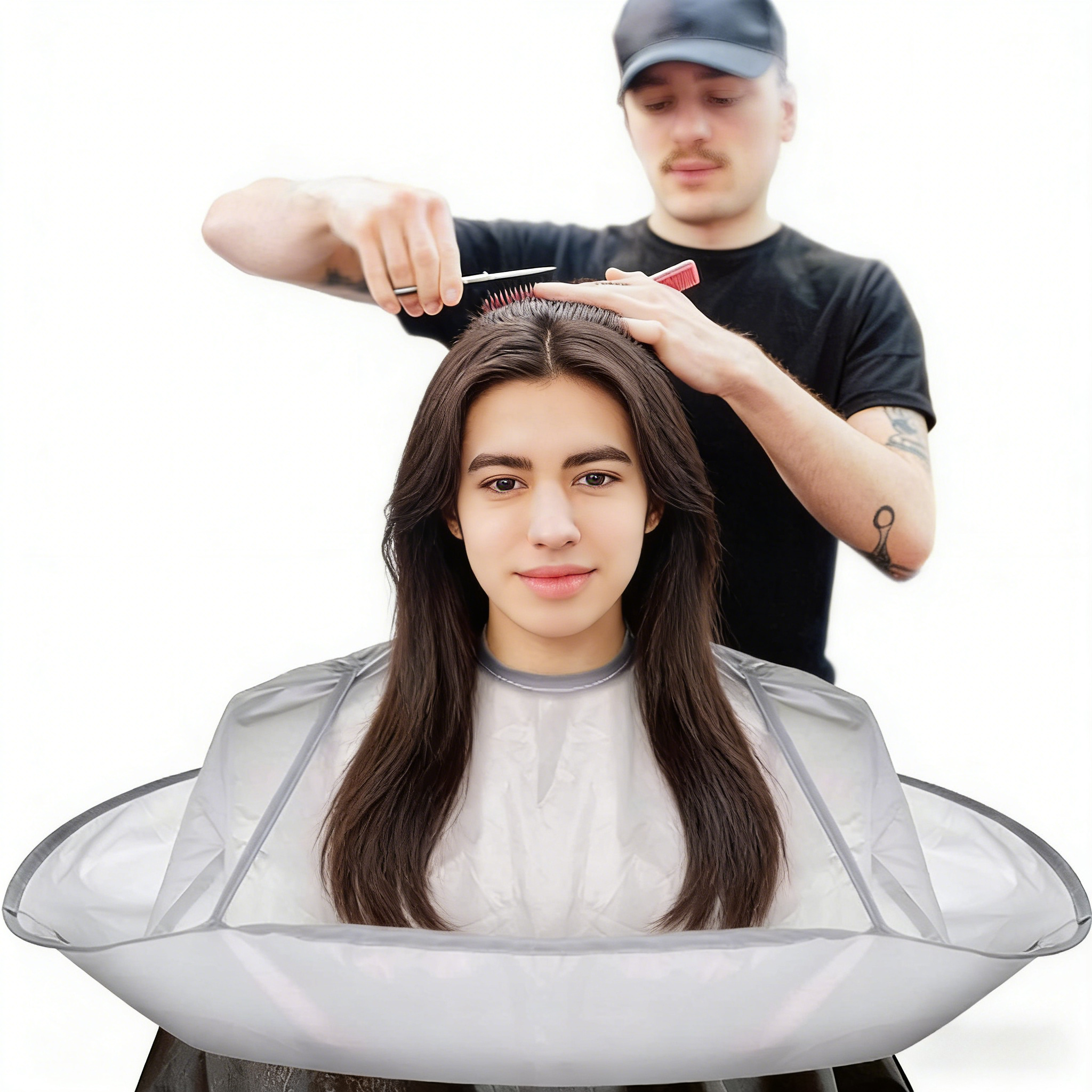 Hair Cutting Cape for All Ages - Home Barber 评论和价格