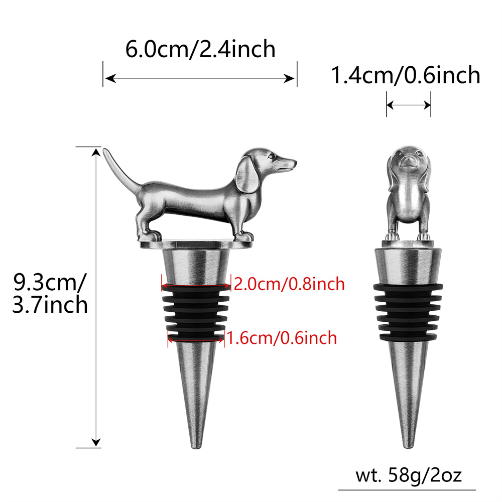 Wine Bottle Stopper Dachshund  - Wine Preservation Pump 评论和价格