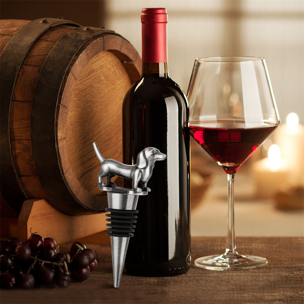 Wine Bottle Stopper Dachshund  - Wine Preservation Pump 评论和价格