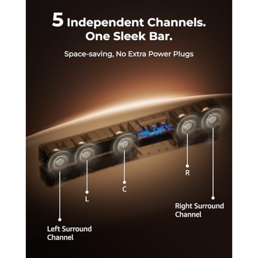 5.1CH Surround Sound Bar with  - Home Bar And Theater 评论和价格