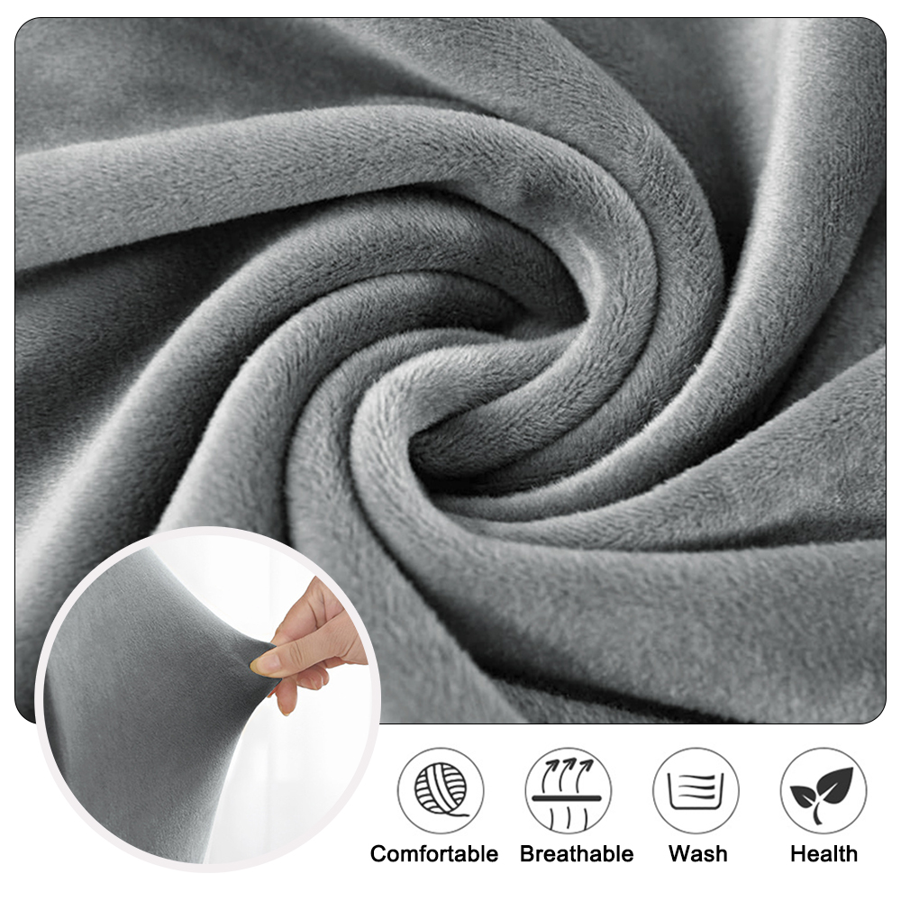 Velvet Solid color Chair Cover - Home Bar Lounge 评论和价格
