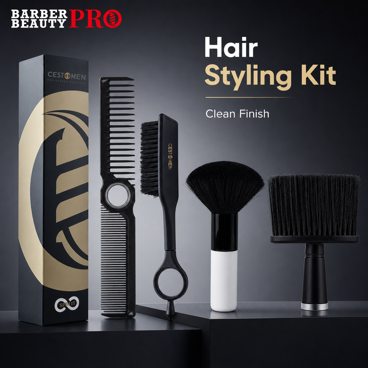 3Pcs Barber Hair Styling Kit w - Home Barber 评论和价格