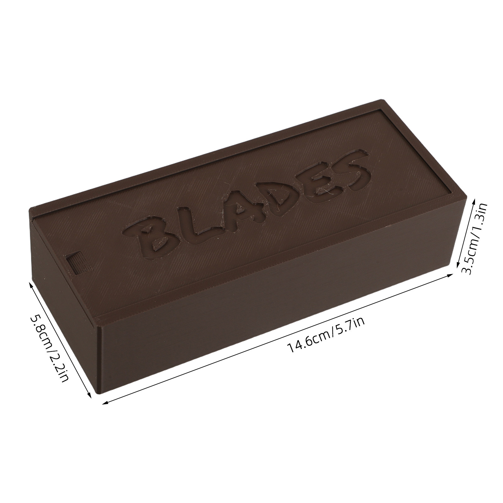 Brown Plastic Blade Storage Ca - Home Barber 评论和价格