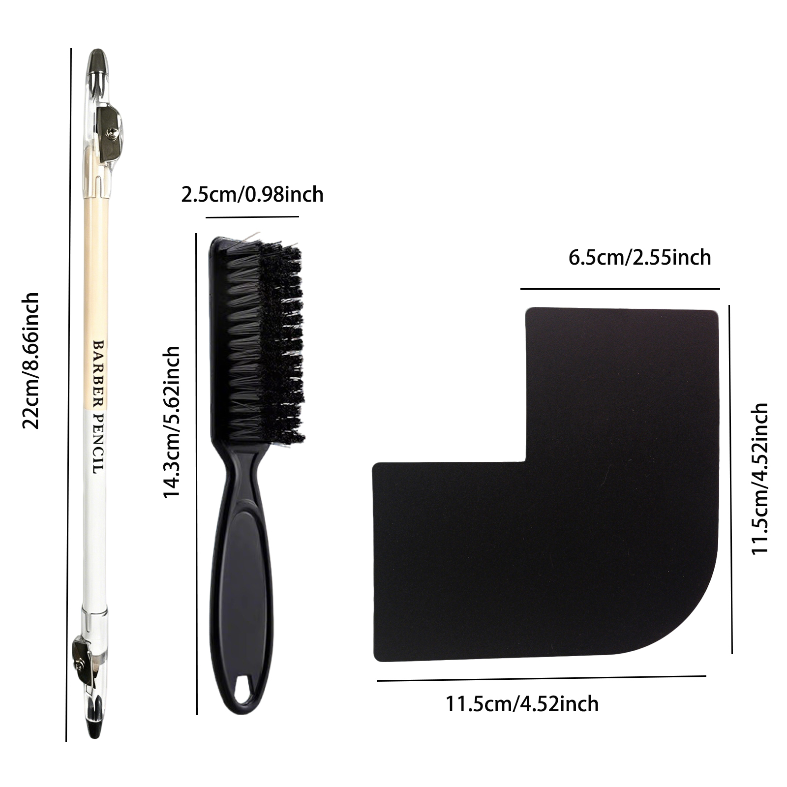 3Pcs Double-sided Barber Beard - Home Barber 评论和价格