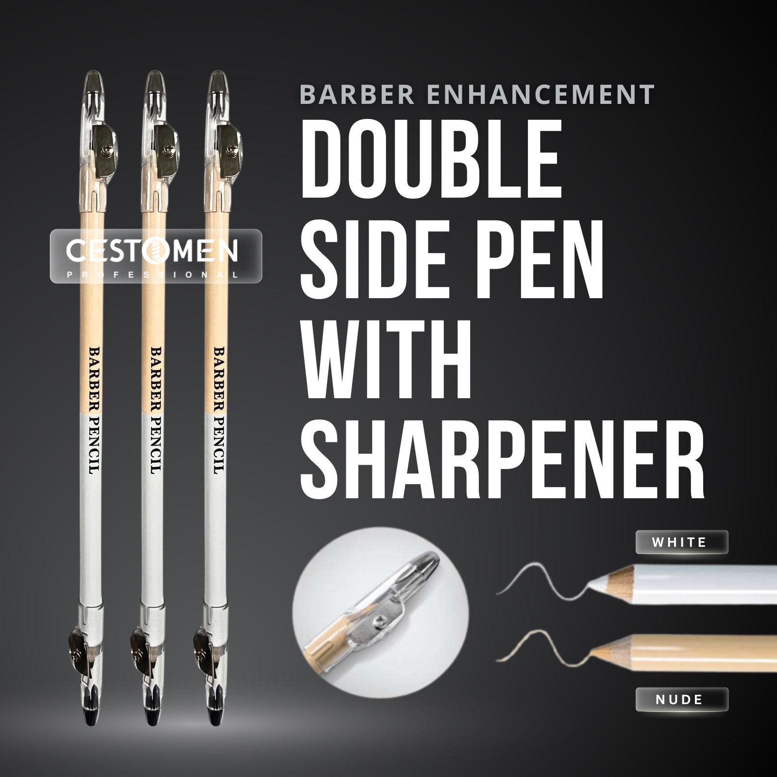 3Pcs Double-sided Barber Beard - Home Barber 评论和价格