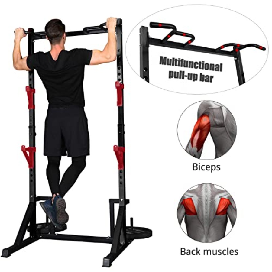 Home gym power rack with pull- - Home Bar Stand 评论和价格