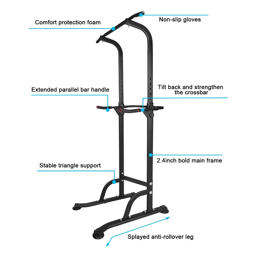 Power Tower Workout Dip Statio - Home Bar Stand 评论和价格