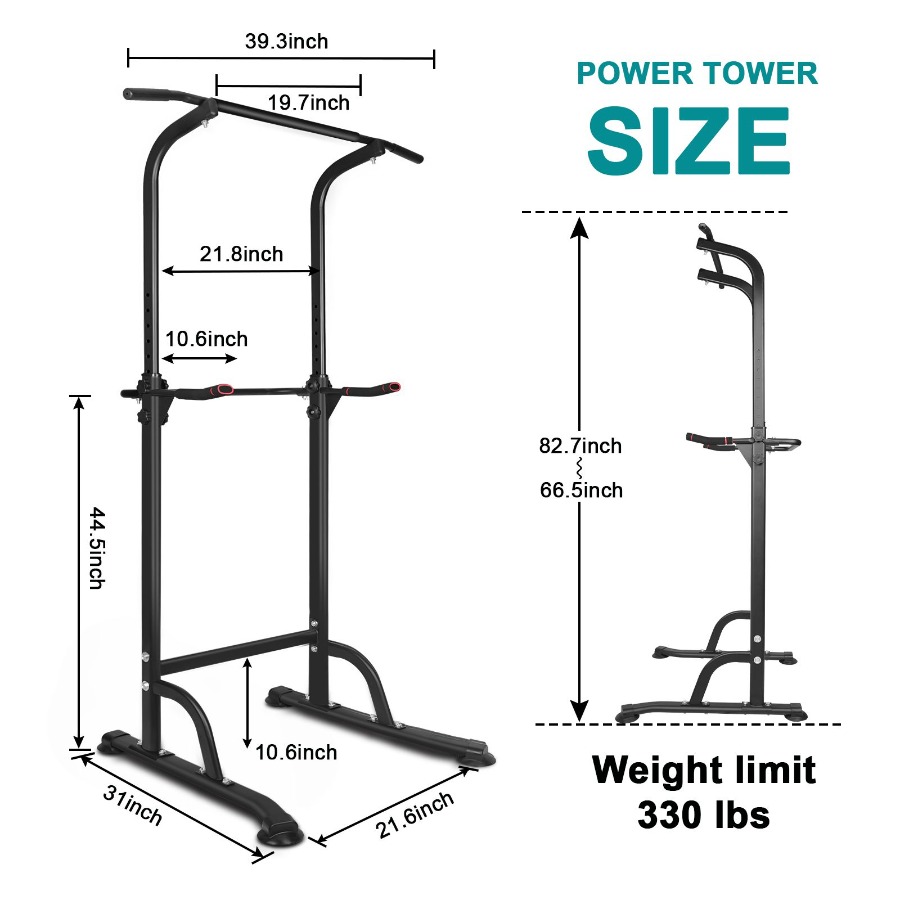 Power Tower Workout Dip Statio - Home Bar Stand 评论和价格
