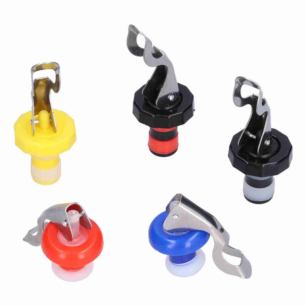 5pcs Silicone Wine Bottle Plug - Wine Preservation Pump 评论和价格