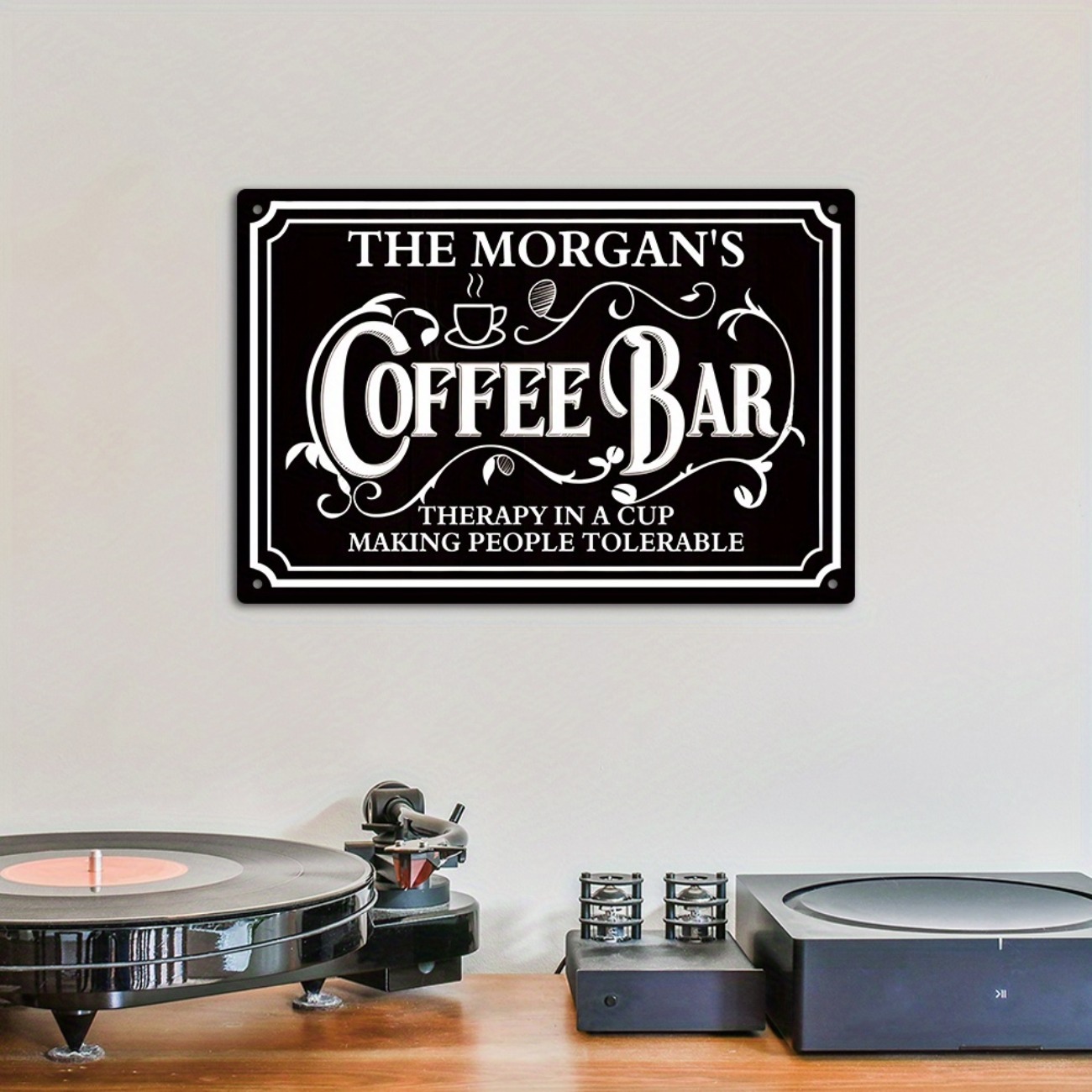 1pc Personalized The Morgan's  - Home Bar And Coffee 评论和价格