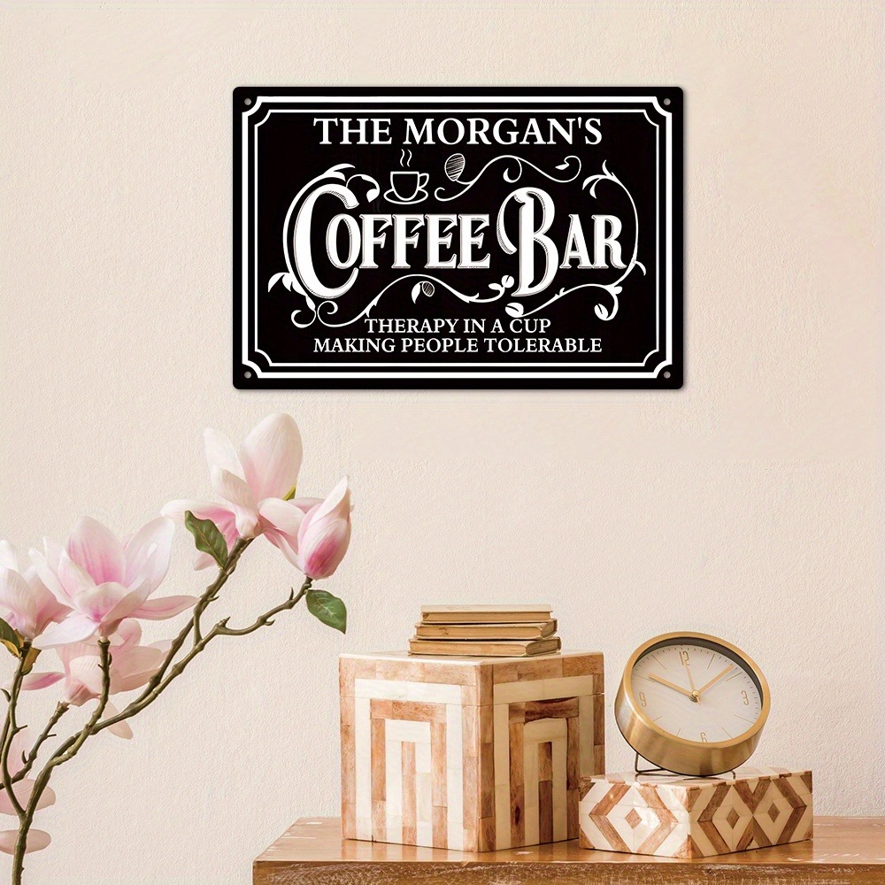 1pc Personalized The Morgan's  - Home Bar And Coffee 评论和价格