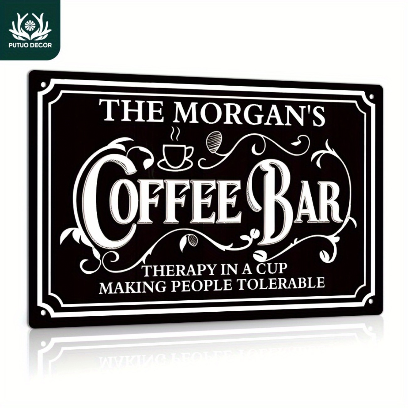 1pc Personalized The Morgan's  - Home Bar And Coffee 评论和价格