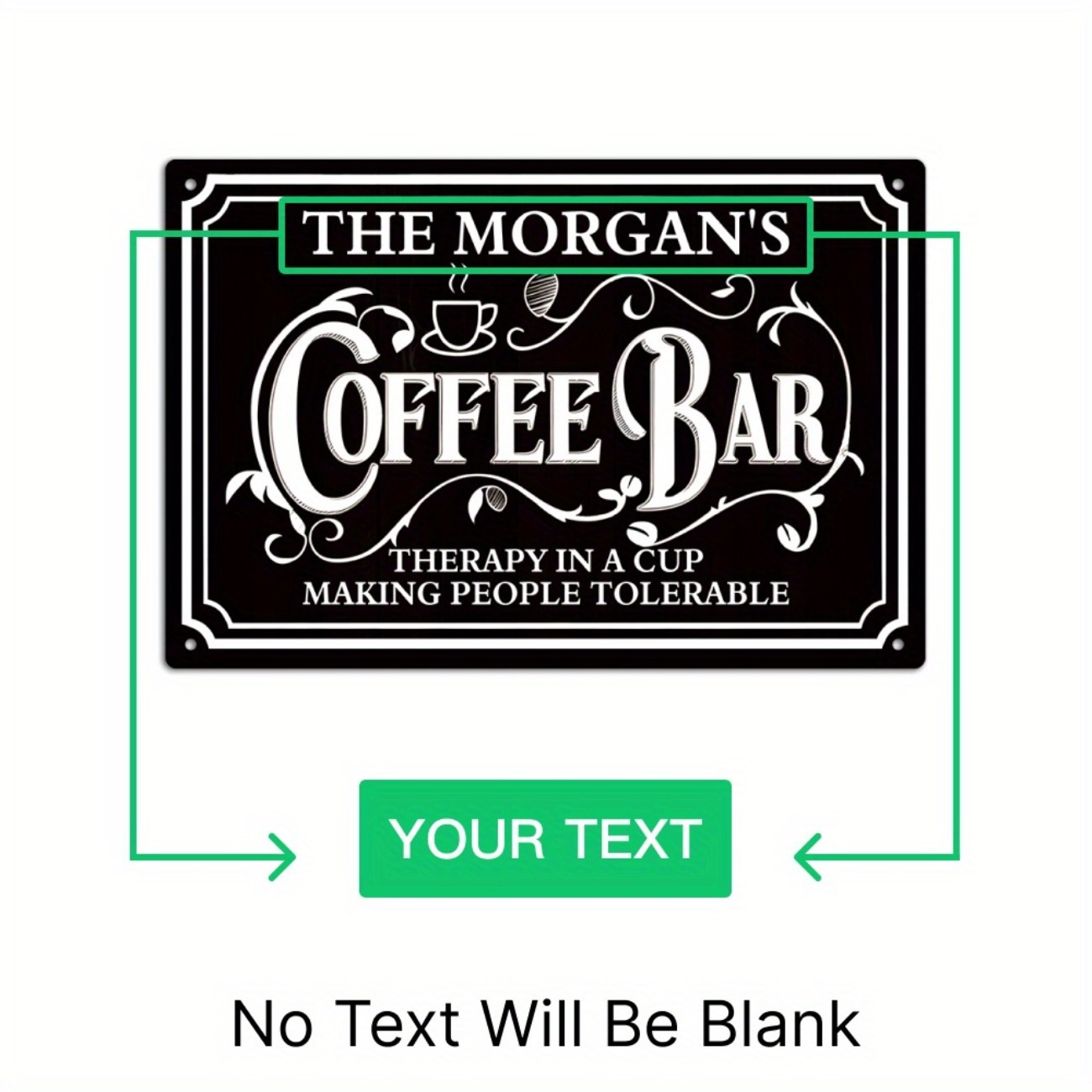 1pc Personalized The Morgan's  - Home Bar And Coffee 评论和价格