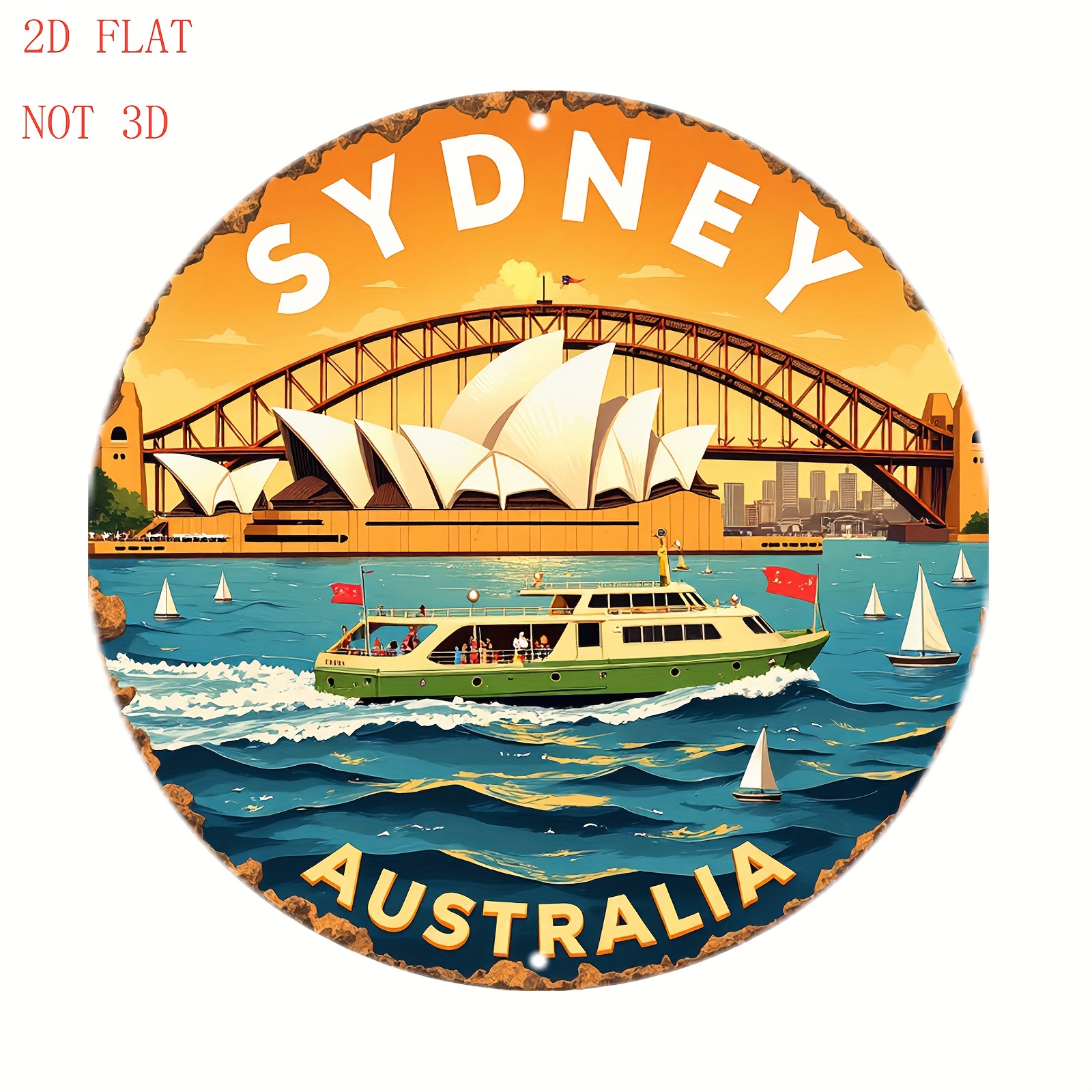 2D Metal Sign Sydney Australia - Home Bar Sydney 评论和价格