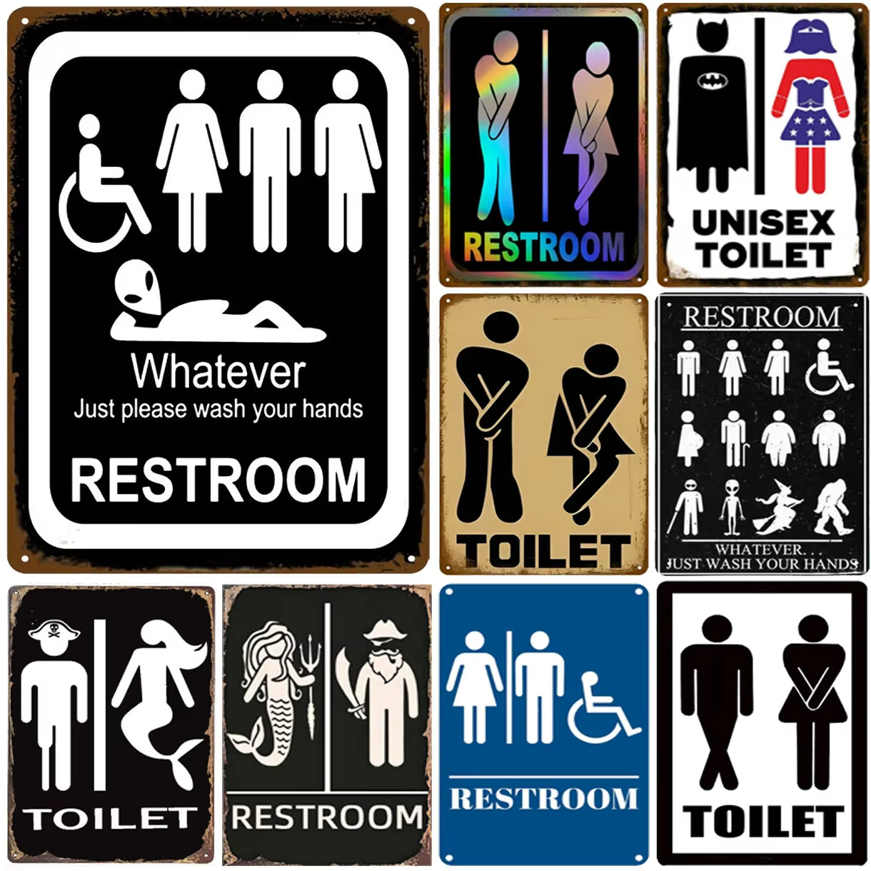 Metal Tin Signs Warning No Smo - Home Bar Signs 评论和价格
