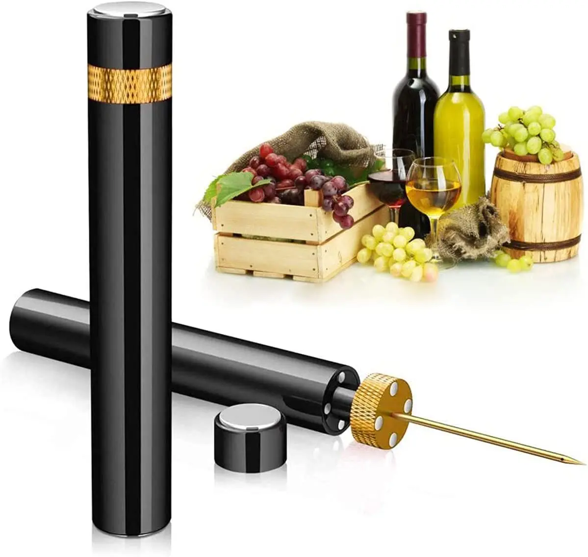 Red Wine Bottle Opener Air Pre - Wine Preservation Pump 评论和价格