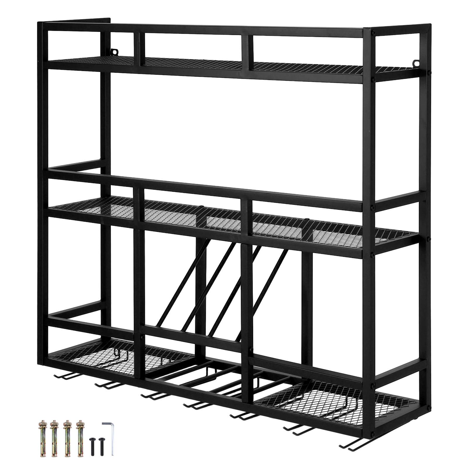 3 Tiers Wall Mounted Wine Rack - Home Bar Shelf 评论和价格