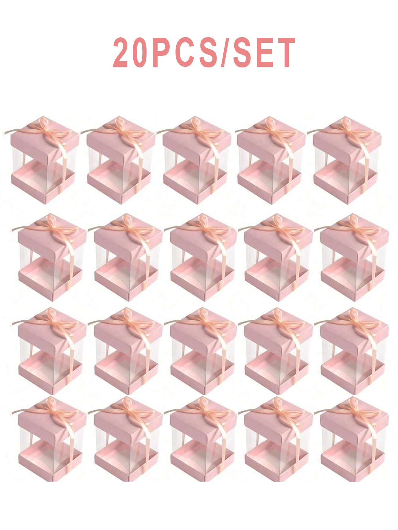 10PCS Clear PET Gift Boxes wit - Bar Cart Gold 评论和价格