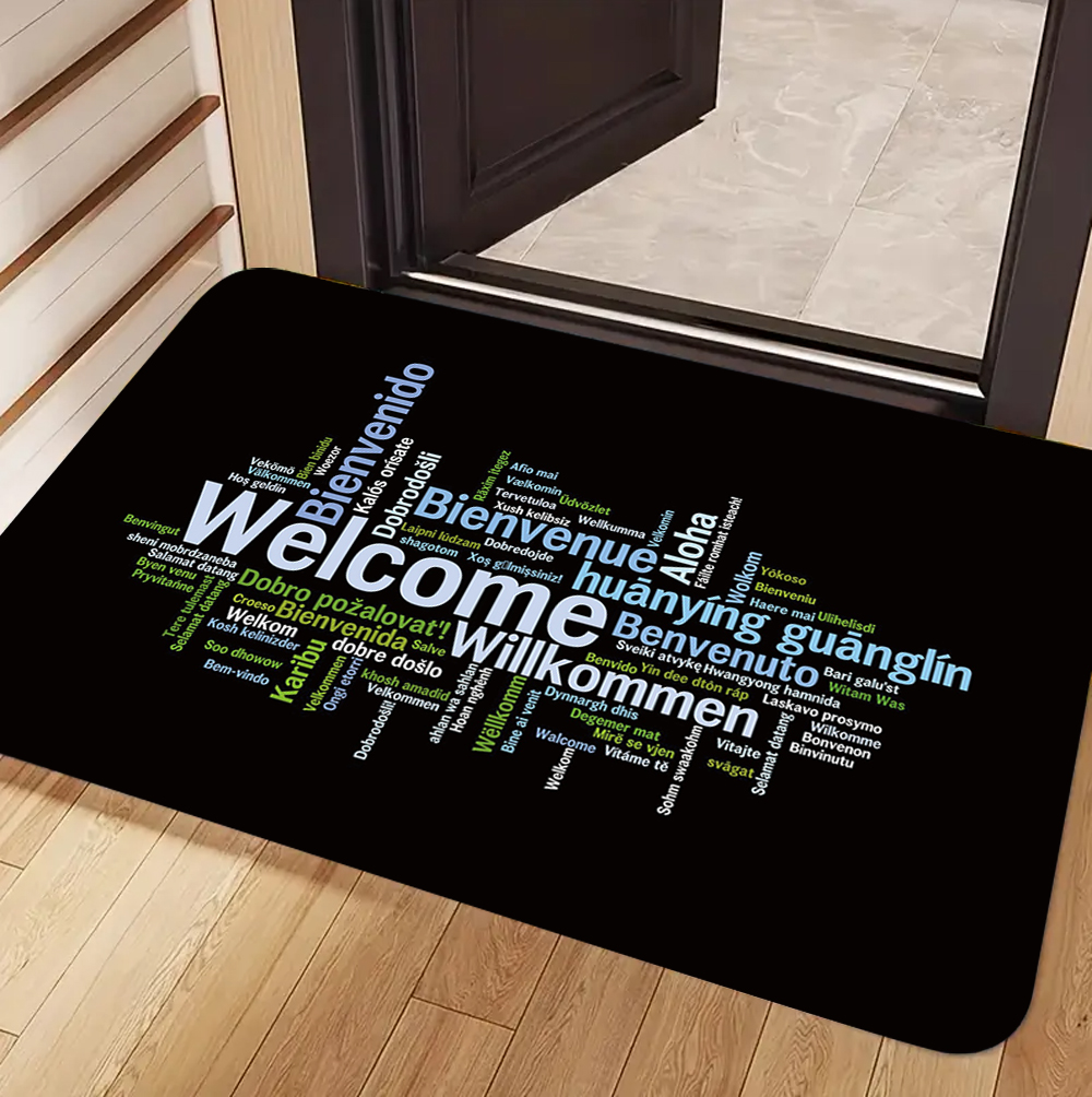 Welcome & Friends Theme Carpet - Home Bar Word 评论和价格